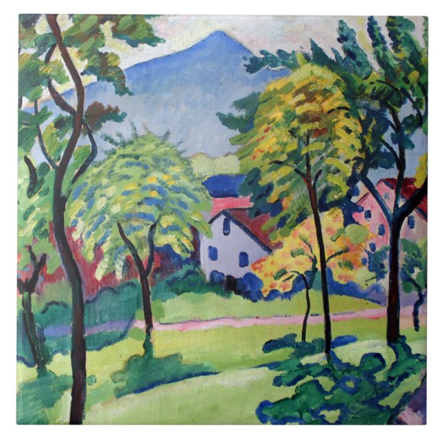 Vintage Tegernsee Landscape August Macke (Frente)