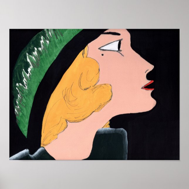 Vintage Tem O Poster De Olhar (Frente)