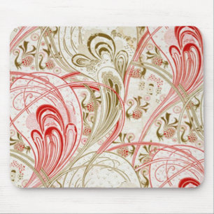 Vintage Têxtil Swirl Design - Mousepad