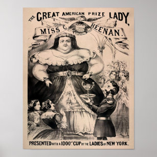 Vintage "The Fat Lady" Poster
