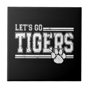 Vintage Tigers School Sports Name Retro
