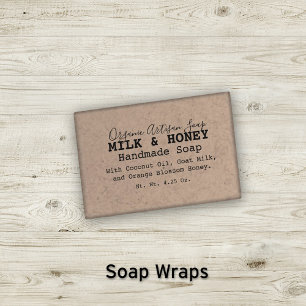 🧼 Vintage Tipografia Faux Kraft Encapsulamento de