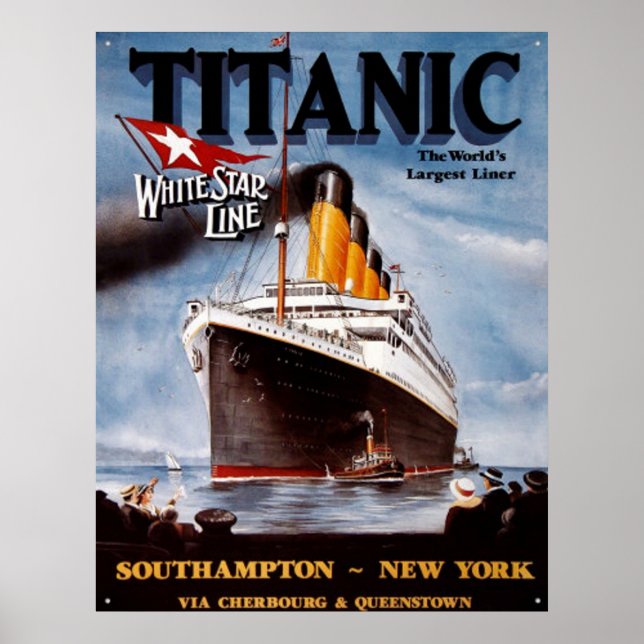 Vintage TITANIC POSTER (Frente)
