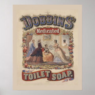 Vintage Toilet Soap Poster