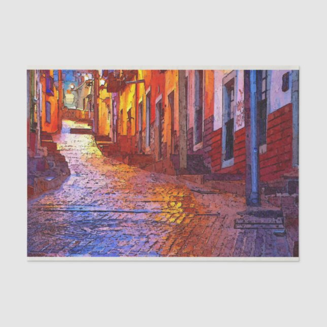 Vintage Town Cobblestone - Papel Tecidual de Decou (Frente )