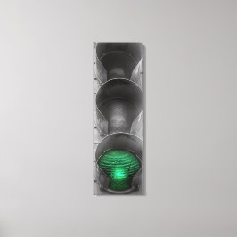 Vintage Traffic Light Canvas Art