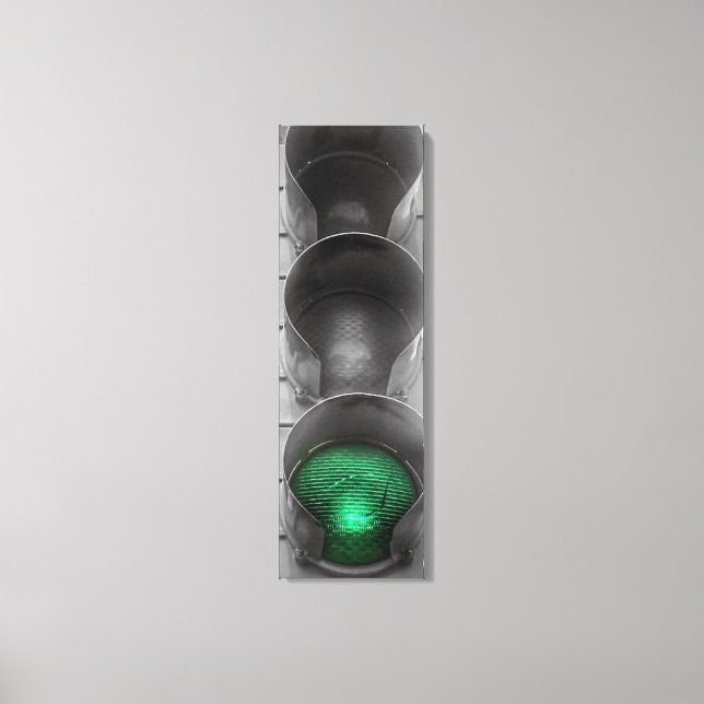 Vintage Traffic Light Canvas Art (Frente)