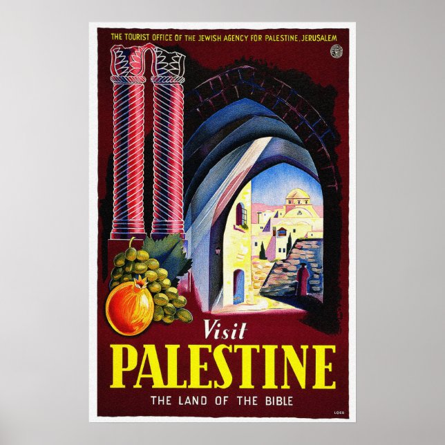 Vintage Travel Posters - Palestine, Jerusalem (Frente)