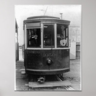 Vintage Trolley Poster