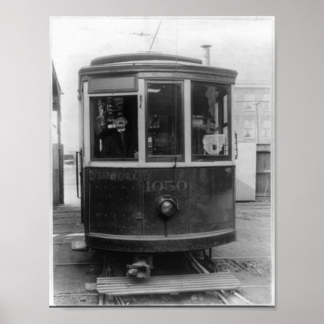 Vintage Trolley Poster (Frente)