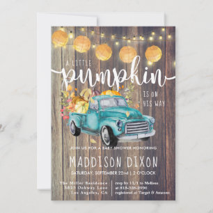 Vintage Truck Rustic Barnwood Chá de fraldas de ou