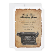 Vintage TypeWrite Convite para Casamento