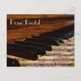 Vintage Unisex Piano Convite Considerando