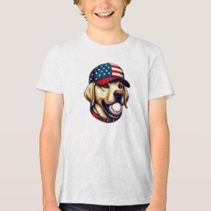 Vintage, USA baseball Labrador