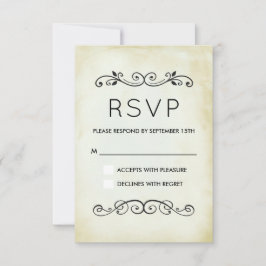 Vintage Vasshiked Western Theme Wedding RSVP