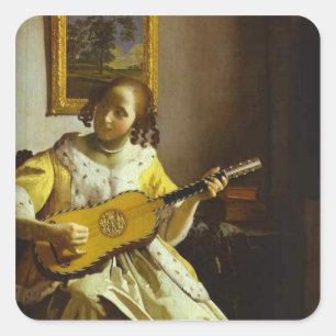 Vintage Vermeer a etiqueta do guitarrista