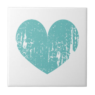 Vintage vermelhos ícone do coração azul ícone 