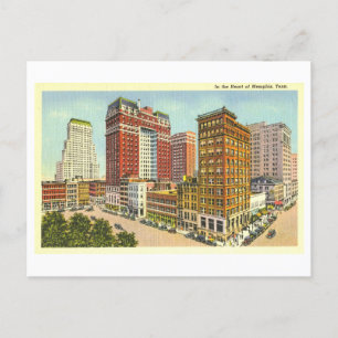 Vintage View of Memphis, Tennessee, cartão postal