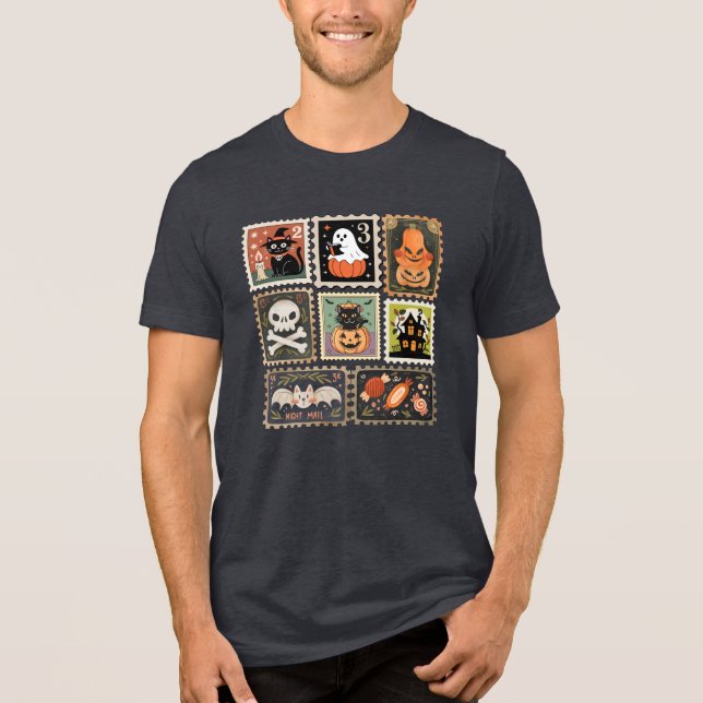 Vintage vintage T-shirt do Halloween, (Frente)