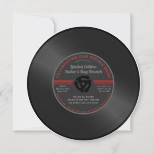 Vintage Vinyl Record Day Brunch Invitation