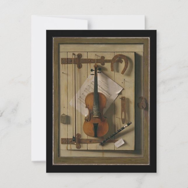 Vintage Violin Music - Convites para Considerando (Frente)