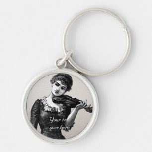 Vintage Violinista Chaveiro