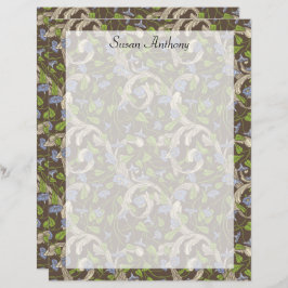 Vintage vitoriana-marinheira com papel floreado