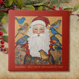 Vintage Vovó Trivet de Natal