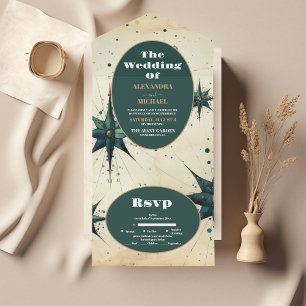 Vintage Watercolor Celestial Wedding