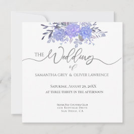 Vintage Watercolor Convite Para Casamento Floral