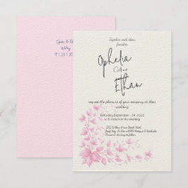 Vintage Watercolor Convite para Casamento Floral