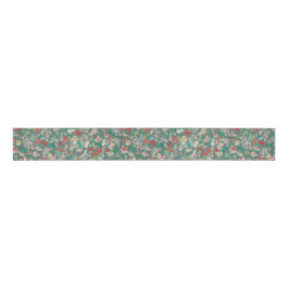 Vintage Watercolor Florals Winter Meadow (green)