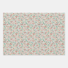 Vintage Watercolor Florals Winter Meadow (Multi)