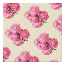 Vintage Watercolor Pink Peonies Floral Simples