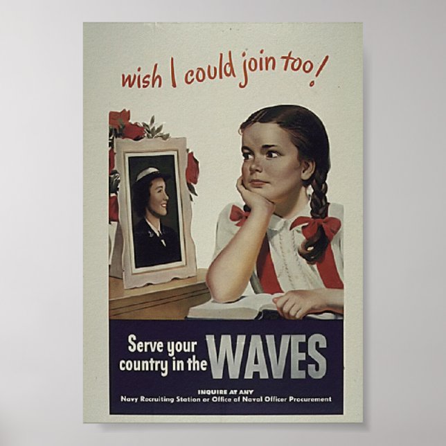 Vintage Waves Poster (Frente)