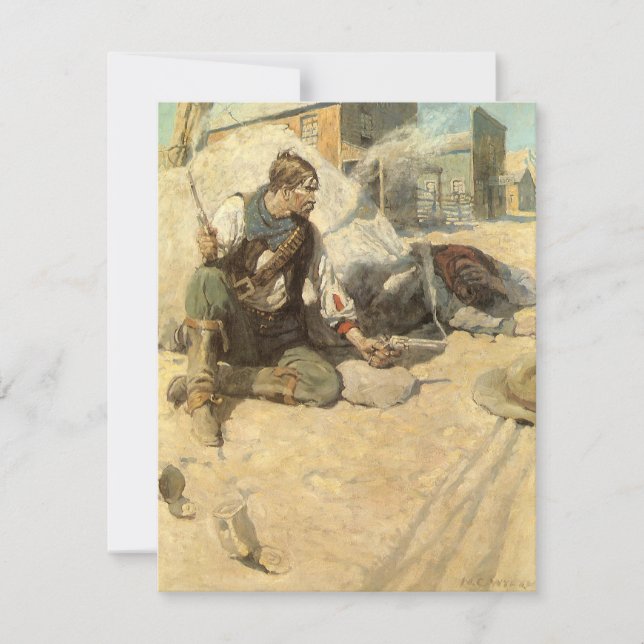 Vintage Western Cowboys, Hopway, NC Wyeth (Frente)