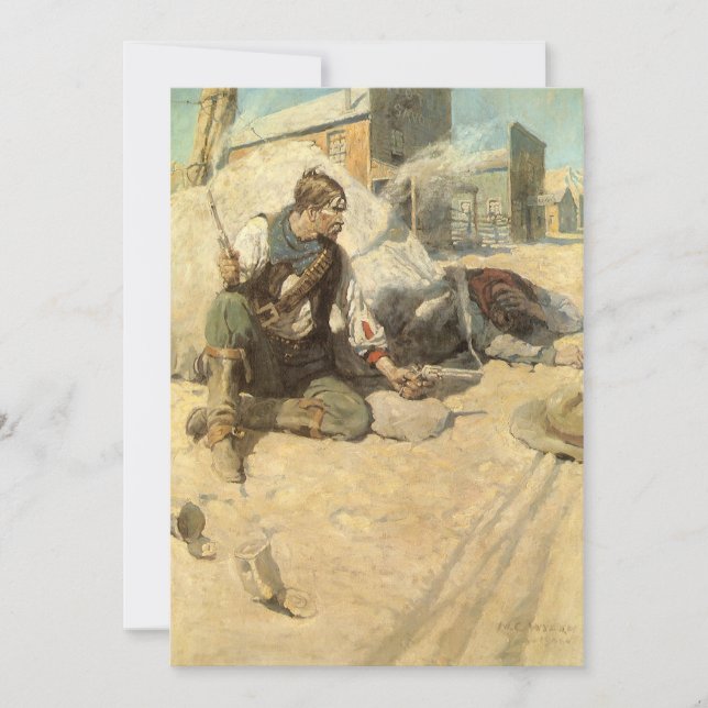 Vintage Western Cowboys, Hopway, NC Wyeth (Frente)