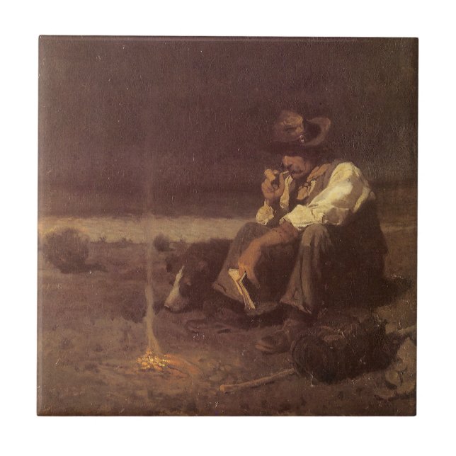 Vintage Western Cowboys, Plains Herder, NC Wyeth (Frente)