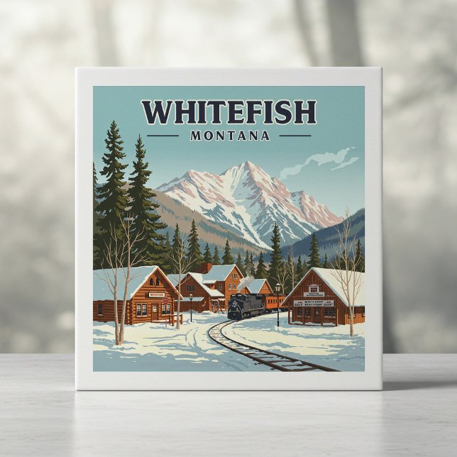 Vintage Whitefish Montana (Criador carregado)