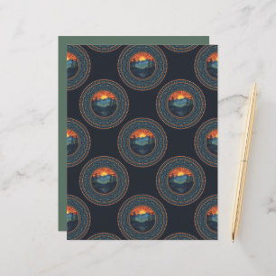Vintage Wilderness Bolinhas Sunset Mandala
