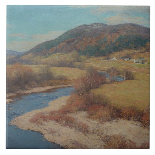 Vintage Willard Metcalf Indian Summer Vermont (Frente)