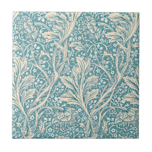 Vintage William Morris Arcadia Floral Sem Costura