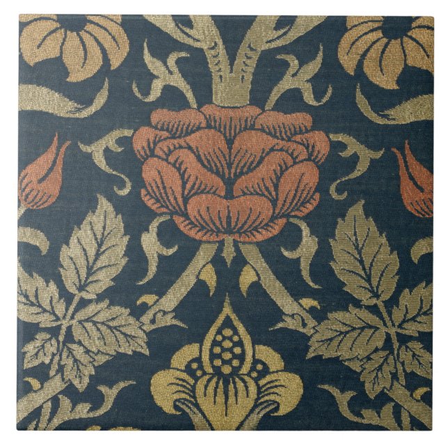 Vintage William Morris Rosa e Lily (Frente)