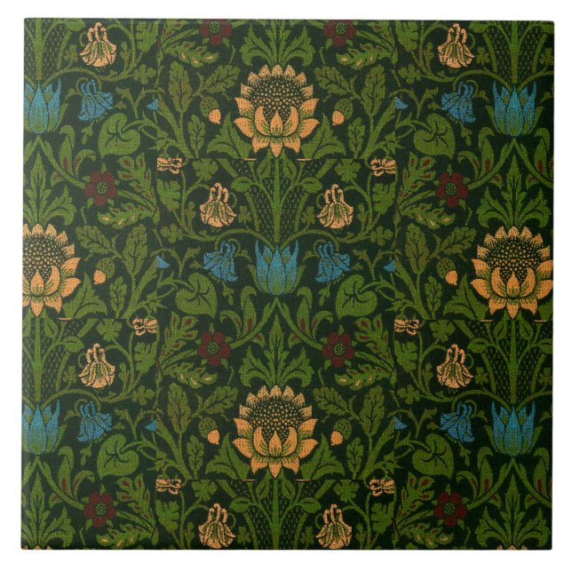 Vintage William Morris Violet e Columbine (Frente)