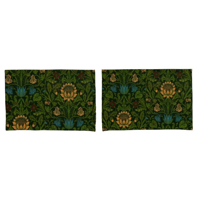Vintage William Morris Violet e Columbine (Frente - conjunto)
