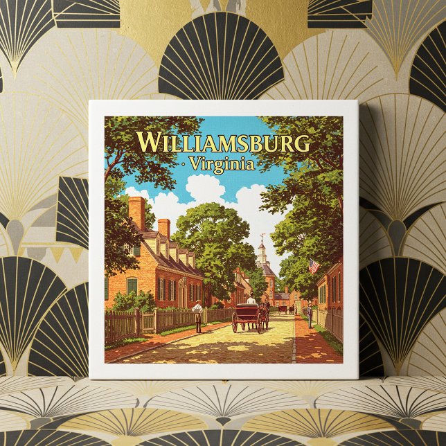Vintage Williamsburg Virginia (Criador carregado)