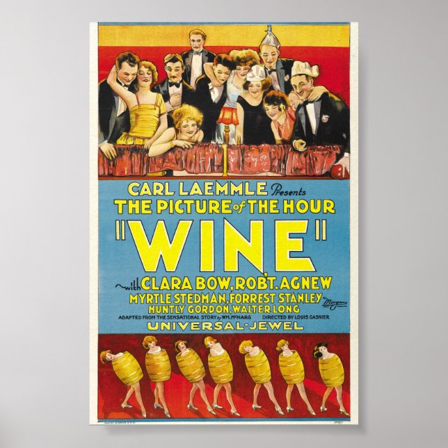 Vintage Wine Cinema Poster (Frente)