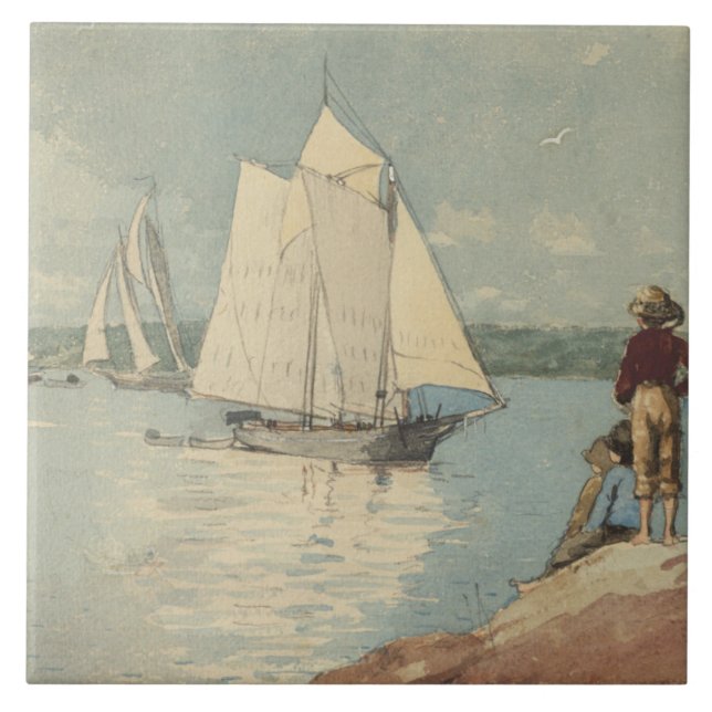 Vintage Winslow Homer Clear Sailing (Frente)