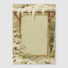 Vintage Winter Yard Scense add text