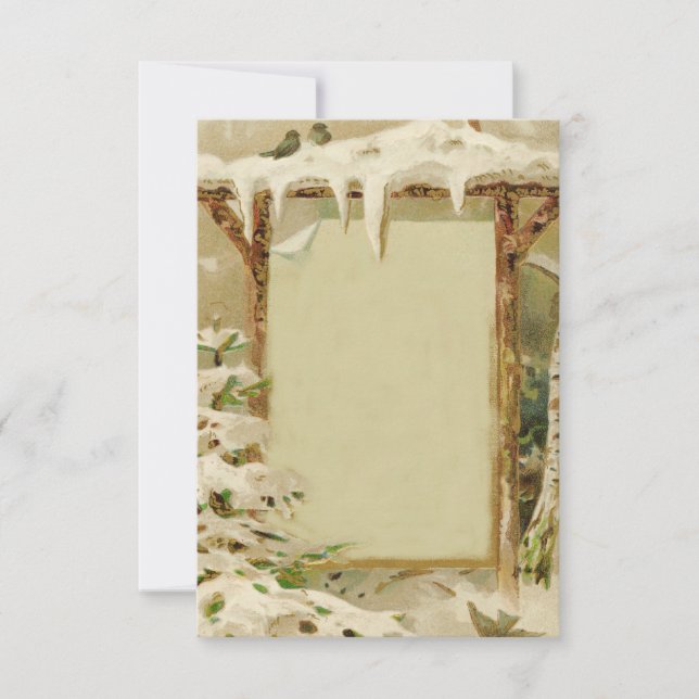 Vintage Winter Yard Scense add text (Frente)